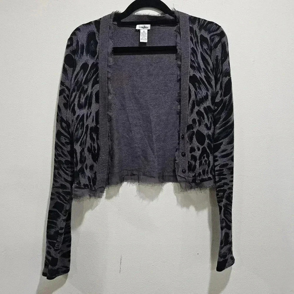 Neiman Marcus Silk Trim Cardigan Sweater - Picture 3 of 5